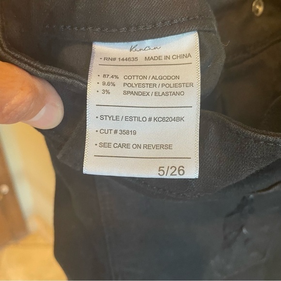 KANCAN Estilo Black Distressed Raw Hem 26 - Picture 6 of 6